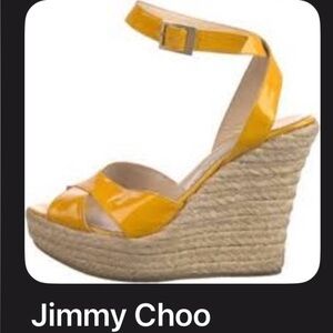 Jimmy Choo Leather Espadrilles Size 7 / IT38